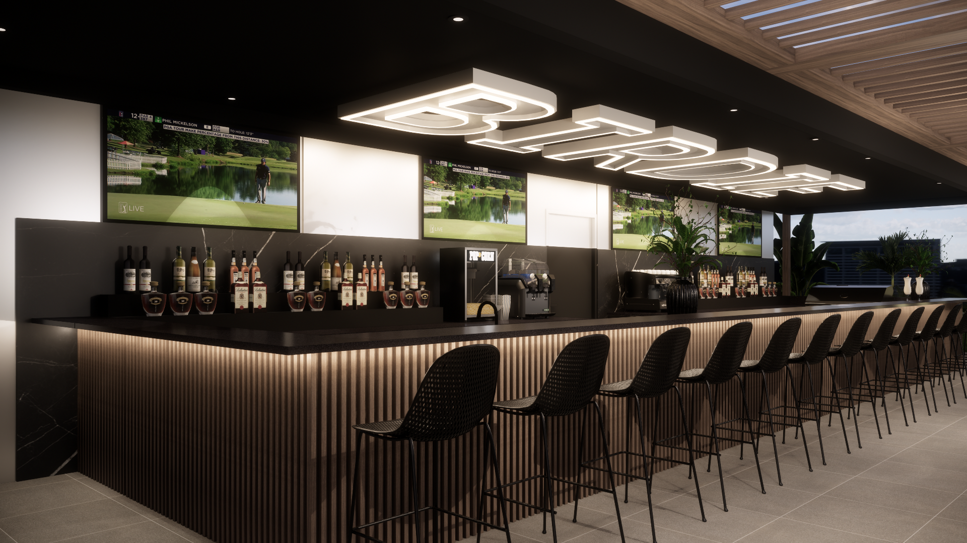 Bar Birdie pour événements corporatifs Au 19e